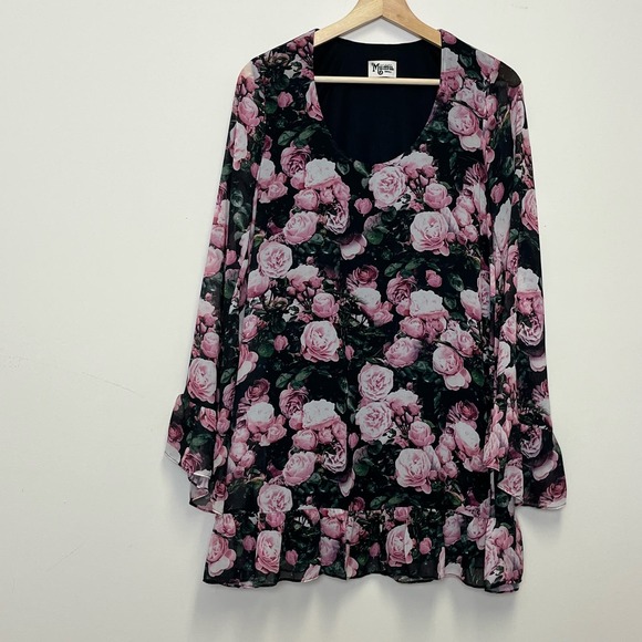 Show Me Your MuMu Diana Rose Shook Tunic Small Top - Picture 1 of 8